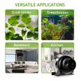 thumbnail image 4 of 4 Inch 195 CFM Inline Duct Ventilation Fan Vent Blower For Grow Tent Box/ Greenhouse/ Basement/ Kitchen ,Durability and Easy Installation, 4 of 5