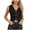 Black, variant on Denim Shirt Women, Coats for Women Fashion, Women's New Fashion Casual Summer Sleeveless Denim Shirt Crop Top