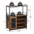 thumbnail image 2 of AKDSteel Wine Bar Cabinet - Large Capacity Liquor Cabinet with Storage, Adjustable Shelves for Glassware, Sturdy MDF Construction, Easy Assembly Wine Rack Ideal for Dining Room Bar & Kitchen, 2 of 9