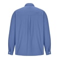 thumbnail image 4 of AherBiu Chemises à Manches Longues pour Hommes, Col à Revers, Ajustée, Décontractée, Plage, Voyage, Fête, 4 of 5