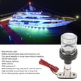 thumbnail image 3 of Stern Light, 6 Inch 2 NM LED Boat Anchor Light, Aluminum Pole & Removable Stainless Steel Base Navigation Lights, IP66 Waterproof 360 All Round Light for Pontoon and Fishing Boat, 3 of 8