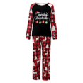 thumbnail image 2 of Pyjamas de Noël Assortis pour Famille Noël 2024 Famille Imprimé de Noël Chandail à Manches Longues Décontracté Col Rond Chandail à Capuchon pour Femmes Pyjamas de Noël pour Femmes Blanc Maman Taille:S, 2 of 3