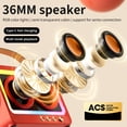 thumbnail image 4 of 360° Stereo Sound Bluetooth Speaker, Long Battery Life, Cool RGB Lighting, Series Mirror Connection, Transparent Screen, 5.3 Bluetooth, Extra Large Speaker, Multi Playback, 4 of 8