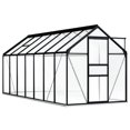thumbnail image 1 of vidaXL Serre avec Cadre de Base Aluminium Anthracite 8,17 M2, 1 of 4