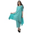 thumbnail image 1 of Moomaya Ensemble Kurti Kurta Pantalon pour Femmes Col Bateau Imprimé Robe 2 Pcs Tenue Ethnique, 1 of 6