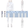 thumbnail image 2 of TrendOFT Combinaison une Pièce pour Femmes Skull Squelette Halloween Costume Justaucorps Barboteuse Tenue Argent P, 2 of 4