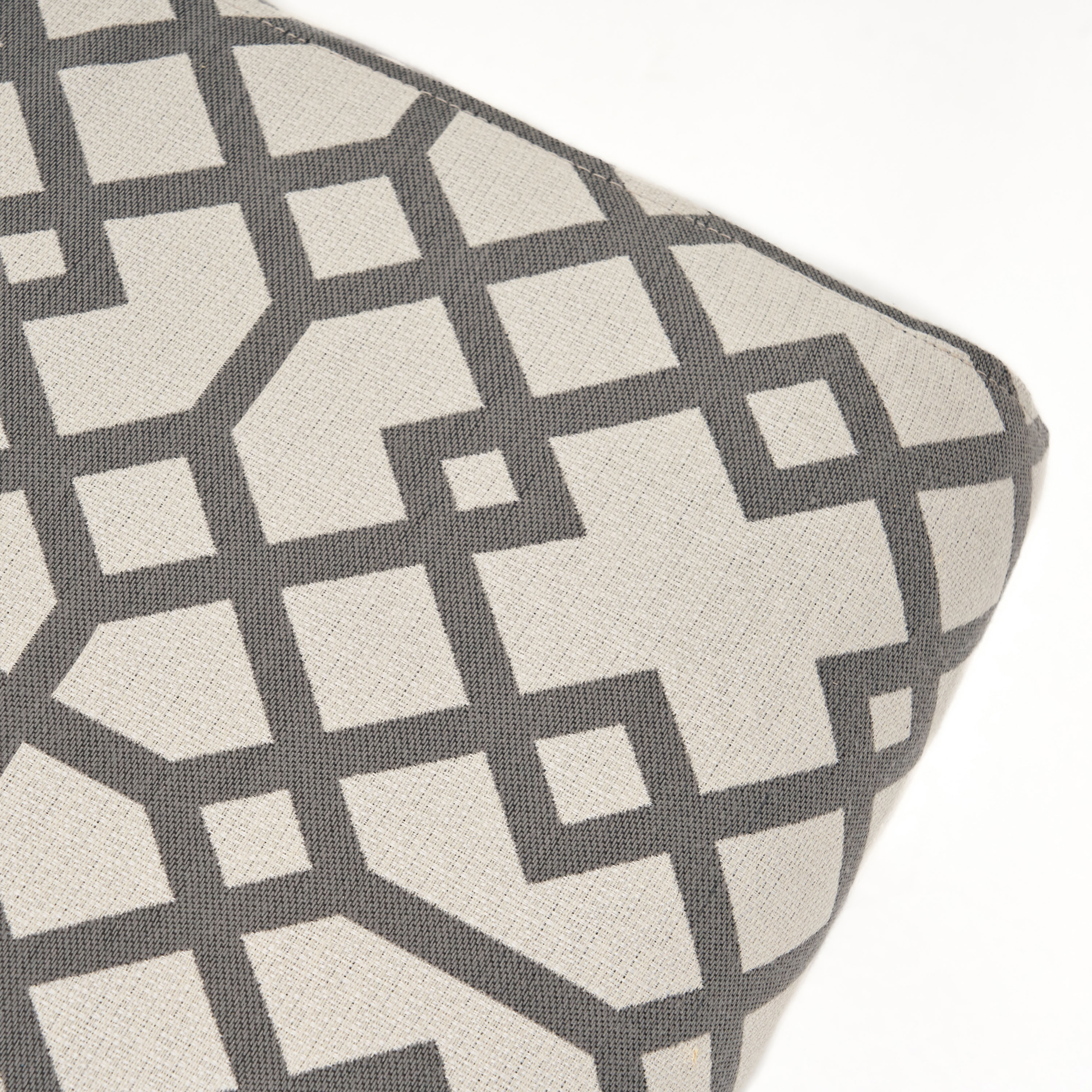 Fauteuil d'appoint contemporain Noble House, siège rembourré moelleux, gris et ivoire