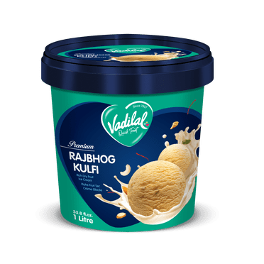 Vadilal Rajbjog Ice Cream 1 Ltr.8 fl.oz, Vadilal Rajbhog Ice Cream