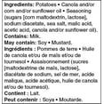thumbnail image 3 of Croustilles à saveur de sel et vinaigre Great Value, 3 of 3