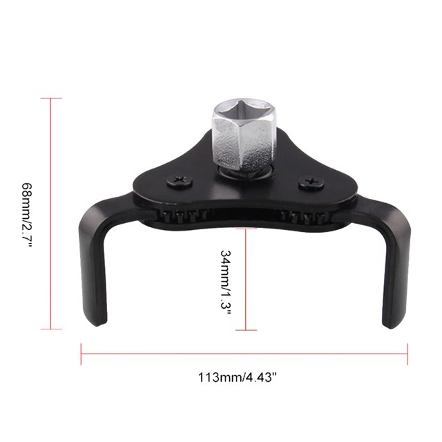 Baohd Outil de Démontage de Clé à Filtre Universel Réglable Camion de Voiture 3Jaw