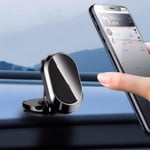 Universal Magnetic Car Phone Holder With 6 Strong Magnets - Adjustable Dashboard Mount, Compatible With All Cell Phones