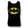 thumbnail image 1 of Batman Distressed Symbol Black Tank Top-Small, 1 of 3