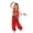 Red, variant on PMVFHDE New Born Girls Clothes Girl's Cute Dance Children's Personality Dance Show Belly Dance Sequin Mesh Set Outfits for Girls Red,3-4 Years