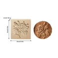 thumbnail image 3 of Oleegame 2PC Cookie Mold DIY Baking Moulds Wooden Cookie Cookie Moulds Embossing Craft Decorative Baking Tools For Christmas Thanksgiving Christmas Kitchen, 3 of 5