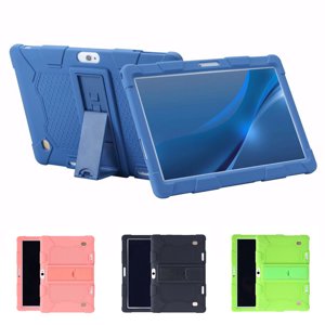 Cas de comprimés 10.1 Comprimés: Couverture de boîtier en silicone pour Samsung Tab 10.1, pour iPad 10.1", Lenovo Dragon Touch 10.1, pour Huawei 10.1, Par Stuffygreenus