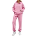 thumbnail image 2 of sageysalite Ensembles de Survêtements pour Femmes Col Rond Chandail à Enfiler Manches Longues Ensembles 2 Pcs Décontractés Entraînement Course Jogger Ports Tenues d'Automne, 2 of 6