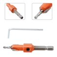 thumbnail image 2 of 1pc Woodworking Hex Shank Countersink Drill Bit Salad Drill Step Drill Bit, 2 of 8