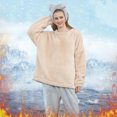 thumbnail image 4 of Ketyyh-chn99 Ensemble de Pyjama pour Femmes Dames Automne Hiver Ensemble de Pyjama Épais Pyjama Chaud Bleu,2TG, 4 of 5