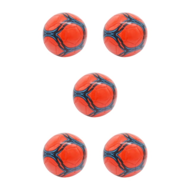 maskred PVC Durable Soccer Ball Official Size - Wide Range Of Applications Training Wear Resistant Portable Newest Soccer red type 5 5Set
