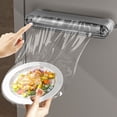 thumbnail image 1 of Tranfacy Home and Kitchen,Home Organization,Plastic Wrap Dispenser with Cutter Aluminum Foil Dispenser Refillable Wrap Dispenser Plastic Food Wrap Dispenser Cling Film Dispenser, 1 of 4