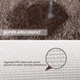 thumbnail image 4 of Upgraded Extra Large Non Slip Bath Mat 24"x36" Soft Absorbent Fluffy Thick Microfiber Cozy Throw Bathroom Rugs with Waterproof Backing for Tub Shower Bathroom Floors Accessories (Taupe), 4 of 8