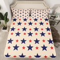 thumbnail image 2 of YST Cartoon Stars Sheet Set Queen Size 4Pcs,Red Blue Stars Fitted Sheet For Adult Teens,Colorful Galaxy Stars Bed Sheets,Starry Sky Pattern Flat Sheet Lightweight,Comfy Breathable 4Pcs, 2 of 5