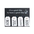 thumbnail image 2 of Agiferg Wooden Calendar Vintage Wood Block Perpetual Calendar Desk Accessory, 2 of 2