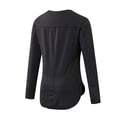 thumbnail image 3 of Mceream 2025 Chandails de Soleil à Manches Longues pour Femmes Protection Uv Hauts d'Entraînement Légers Golf Gym Randonnée Chandails Vêtements d'Extérieur Athlétique Col Rond Yoga Hauts Décontractés T-Shirt Uni Vêtements Grande Taille Noir TP, 3 of 8