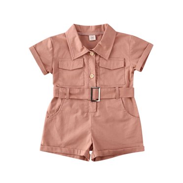 Xingqing Kids Baby Toddler Girl Clothes Short Sleeve Romper Overall Bodysuit Jumpsuit One Piece Elegant Outfits