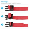 thumbnail image 4 of Unique Bargains Suitcase Belts with Quick Release Buckle Luggage Straps, Red 2 Pack, 4 of 5