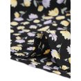 thumbnail image 5 of INSPIRE CHIC Blouse à Manches Longues Florale à Encolure Carrée avec Ceinture TP Noir, 5 of 5
