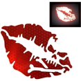 thumbnail image 1 of ORUYROP High Intensity Reflective Vinyl Death Kiss Skull Crossbones Lips Decal Bumper Sticker-Cars, Motorcycles, Helmets, Wind Screens, laptops (18 inches Wide, Red), 1 of 6