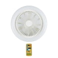 thumbnail image 1 of TISHITA Ceiling Fan with Light Adjustable LED Lights E27 Light Holder Ceiling Fan Lights White 36W, 1 of 8