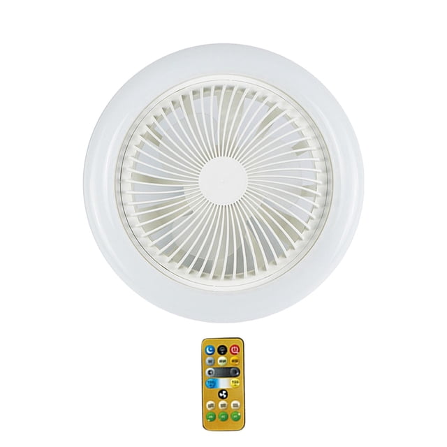 TISHITA Ceiling Fan with Light Adjustable LED Lights E27 Light Holder Ceiling Fan Lights White 36W