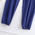 thumbnail image 4 of AherBiu Pyjamas Grande Taille pour Femmes Ensembles 2 Pcs Hauts à Col Ras du Cou Tenues d'Intérieur Ensembles Assortis Pantalons de Pyjama Longs Ensembles de Nuit, 4 of 6