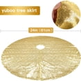 thumbnail image 2 of Sequined Christmas Tree Skirt  24-Inch Sequined Double-Layer Tree Cushion Christmas Tree Decoration  Double-Layer  Easy-To-Wear Christmas Tree Skirt, 2 of 6