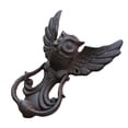 thumbnail image 3 of AURARMLET 1Set Garden Door Knocker Owl Shape Black Iron for Outdoor Home Use, 3 of 8