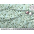 thumbnail image 2 of Soimoi Green Poly Georgette Fabric Leaf Leaves Print Fabric by the Yard 42 Inch Wide, 2 of 3