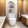 thumbnail image 4 of Gymax Bathroom 3-Tier Metal Storage Rack Over the Toilet Space Saver White, 4 of 10