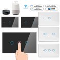 thumbnail image 2 of OUSITAID Interrupteur Lumineux Tactile Intelligent Wi-Fi à Gang 1/2/3 US Noir, 2 of 10