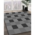 thumbnail image 3 of Ahgly Company Tapis Rond Lavable en Machine Intérieur Transitionnel Gris Canon, 6 Pieds Rond, 3 of 7