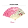 thumbnail image 4 of Feltree Classical Antique Style Fan Folding Fan Summer Tassel Model Portable Fan Paper Fan, 4 of 8