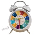 thumbnail image 2 of zanvin Holiday Gift, Alarm Clock,Children's Alarm Clock, Analogue Alarm Clock, No Ticking, Learning Alarm Clock, Children's Quartz Alarm Clock, 2 of 3