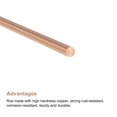 thumbnail image 3 of Unique Bargains 2mm Dia. 300mm Length Solid Copper Round Rod Lathe Bar Stock for DIY Craft 2pack, 3 of 4