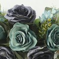 thumbnail image 3 of ORUYROP 30 Inch Decorative Floral Swag,Spring Rose Swag with Green Leaves and Welcome Sign,Artificial Floral Swag for Lintel Wedding Arch Home Party Garden Decor, 3 of 7