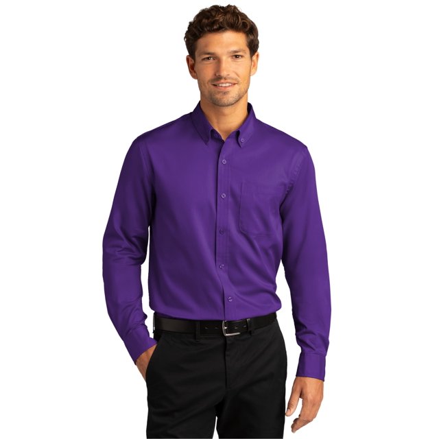 Port Authority Men's Long Sleeve SuperPro React Twill Shirt - W808