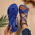 thumbnail image 3 of Jovati Summer Women's Sandals, Fish Mouth Design, Flock Material, Slip Resistant Sole, Breathable Lining, Flat Heel, Solid Color, 3 of 10