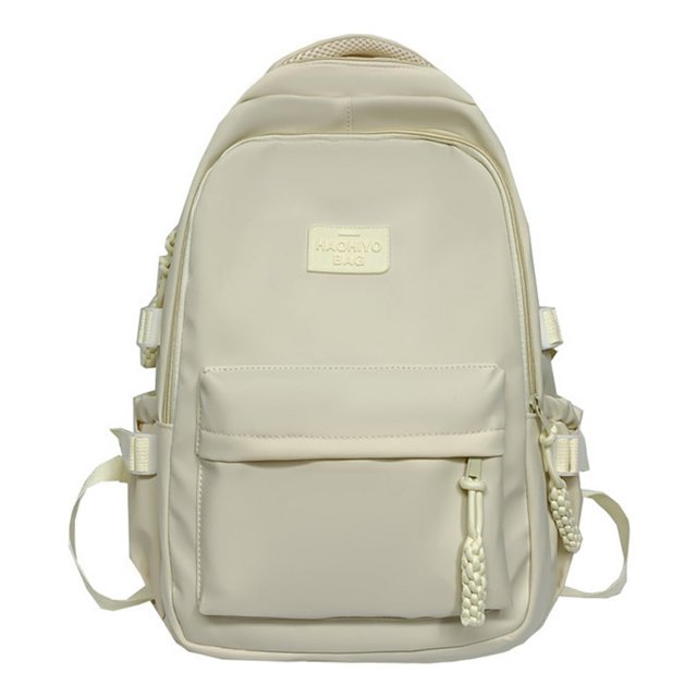 Shoulder Bag Multi-Pocket Student Backpack Waterproof for Laptop Book (Blue)
