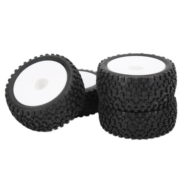 Noref RC Front Rear Tires And Wheels, Strong Cushion 12mm Hex RC Wheels And Tires For 1/10 RC Off Road Car