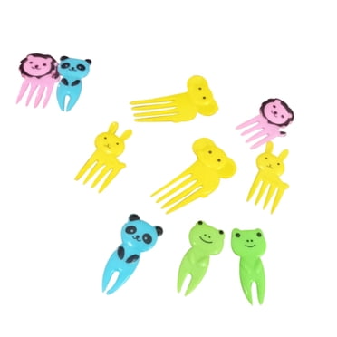 Amzcrzy Toothpick Holder Animal Toothpick Selection, Children'S Fruit Toothpicks, Lovely Children'S Lunch Accessories for Lunch Boxes, Interesting Children'S Forks Toothpick Dispenser